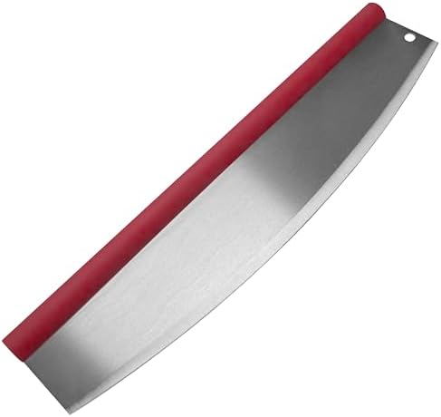 Old Stone Pizza Cutter Rocker Blade with Comfort Grip Handle, 18-Inch