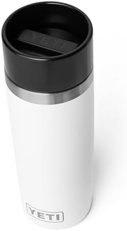 YETI Rambler 16 oz Travel Bottle, Stainless Steel, Vacuum Insulated with Leakproof Commuter Cap, White