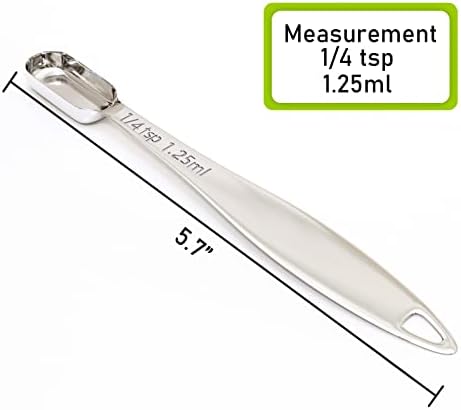 1PCS 1/4tsp(1.25ml) Measuring Spoon, Stainless Steel Measure Teaspoon