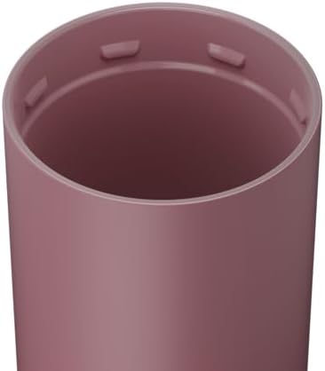 BrüMate Strova 18oz 100% Leakproof Insulated Coffee Mug | Ceramic-Lined Interior | Built-In Silicone Sleeve for Travel | Locking Flip Lid (Rose Taupe)