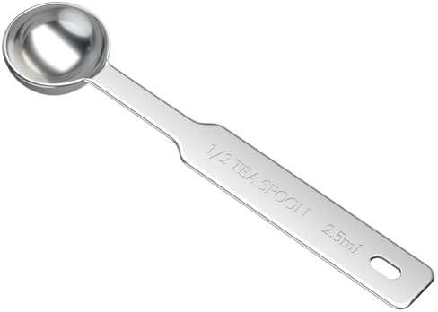 1PCS 1/2tsp(2.5ml) Stainless Steel Measuring Spoon