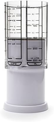 KitchenArt 1 Cup Adjust-A-Cup, Plastic, White