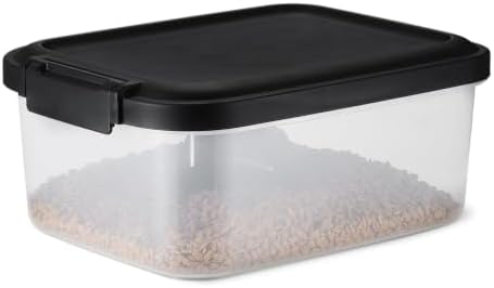 Amazon Basics Pet Food Storage Container, BPA-Free, Detachable Scoop, Secure Seal, 10lbs