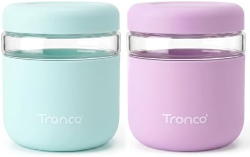 Tronco 32 oz Glass Food Storage & Lunch Bowl Containers with Airtight Lids