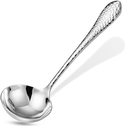 Royalrose Premium LUX Hammered Gravy Ladle (1, 7.5 Inch Gravy Ladle)