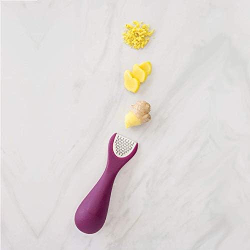Talisman Designs 3-in-1 Ginger Peeler | Grater & Sliver | Grate Ginger, Garlic, Turmeric & Nutmeg | Easy to Use Kitchen Utensil Tool | Stainless Steel Hand Held Grater
