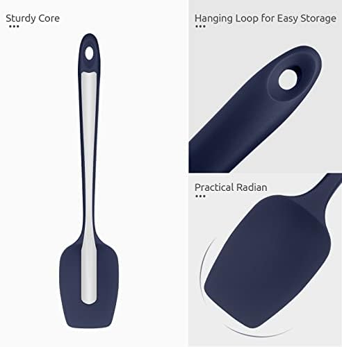 U-Taste Silicone Spoon Spatula, 600°F High Heat Temp, 11.38", Midnight Blue
