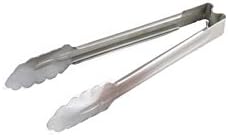 Vollrath 9-1/2" Heavy-Duty One-Piece Stainless Steel Tongs