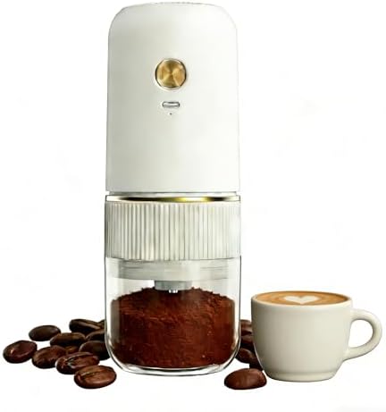 Electric Coffee Grinder Automatic Spice Grinder Rechargeable Salt Mill Pepper Grinder Adjustable Coarseness Removable Design Kitchen Tool