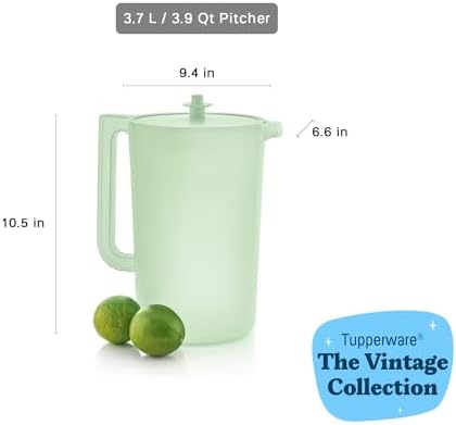 Tupperware Heritage Mint Pitcher (1 Pitcher + 1 Lid) - 1 Gallon