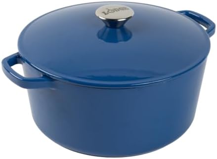 Lodge 5 Quart Cast Iron Elements Enamel Dutch Oven - Denim
