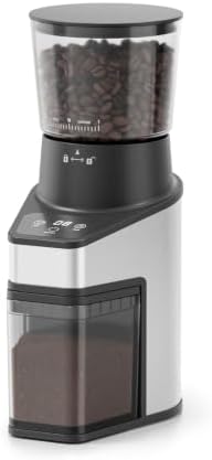 Conical Burr Coffee Grinder, 60 Settings, Anti-Static, Black