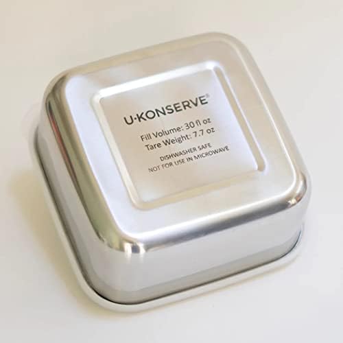 U-Konserve 30 oz Stainless Steel Bento Box Food Container Teal Silicone Lid