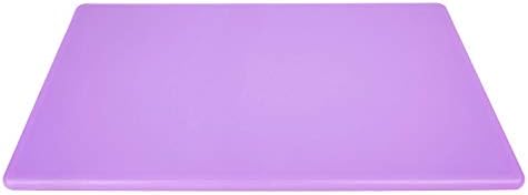 Thirteen Chefs 18x12 Purple Cutting Board for Allergens, Commercial Plastic