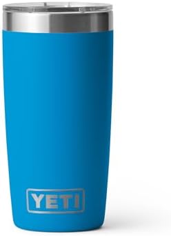 YETI Rambler 10 oz Tumbler, Stainless Steel, Vacuum Insulated with MagSlider Lid, Big Wave Blue