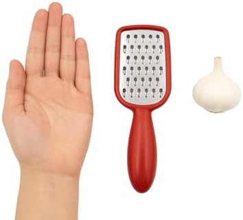 Mini Stainless Steel Grater with BPA-Free Handle – 5-Inch Cheese, Garlic, Nutmeg, Chocolate, Citrus Zester – Compact Handheld Grater for Kitchen, Baking, Cooking by Dependable Industries (Pack of 2)