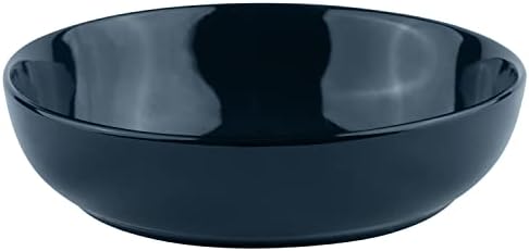KooK Pasta Bowls, For Soups & Salads, Set of 4, 40 oz, Navy Blue