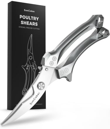 Heavy Duty Poultry Shears, Better Control for Chicken & Turkey Prep
