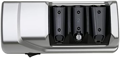 Chef’sChoice Professional Electric Knife Sharpeners Sharpening Station With 100-Percent Diamond Abrasives And Precision Angle Guides For 20-Degree Straight-Edge and Serrated Knives, 3-Stage, Silver