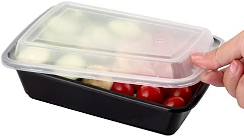 WGCC Meal Prep Containers, 10 Pack 32OZ Food Storage Containers with Lids, Extra-thick To Go Containers, Reusable Bento Lunch Box, BPA-Free, Microwave/Dishwasher/Freezer Safe