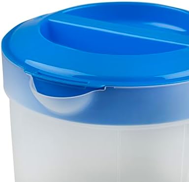 2-Pack 1-Gallon Water Pitchers with Lids, BPA-Free Plastic