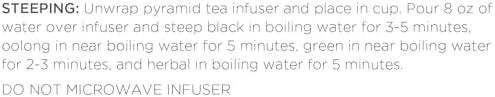 Tea Forte Tea Sampler, 20 Pyramid Infuser Bags, Premium Tea Gift Set