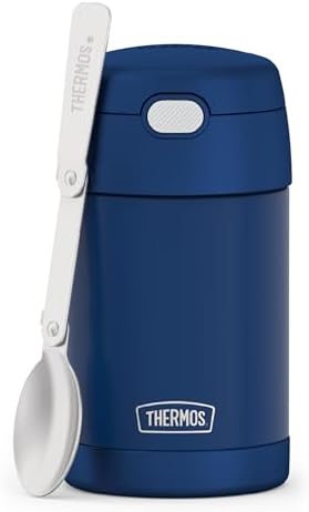 THERMOS FUNTAINER Food Jar with Spoon, 16oz, Navy