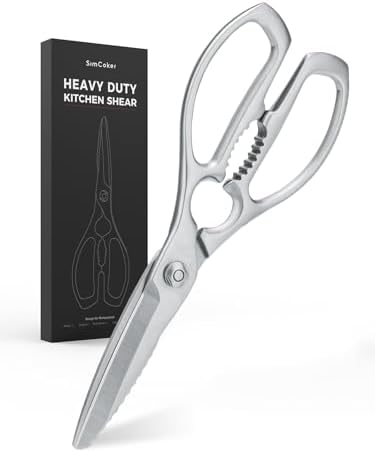 Kitchen Scissors, Forged Stainless Steel Shears for Meat and Vegetables
