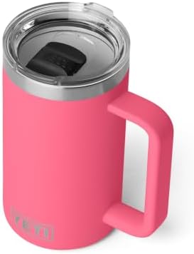 YETI Rambler 24 oz Ceramic Lined Stackable Mug, Tropical Pink
