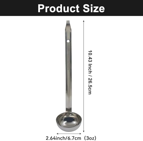 Hitefu 3 Pcs Stainless Steel Soup Ladle Set, 3 oz