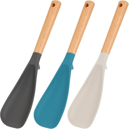 3 Pack Silicone Cooking Spoon for Nonstick Cookware, Silicone Spatula Spoon