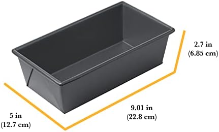 Chicago Metallic Professional 1-Pound Non-Stcik Loaf Pan, Perfect for pound cakes, meat loafs and more! Measures 8.5-Inch-by-4.5 Inch