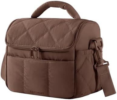 BAGSMART Insulated Lunch Bags for Women, Cute Quilted Lunch Box