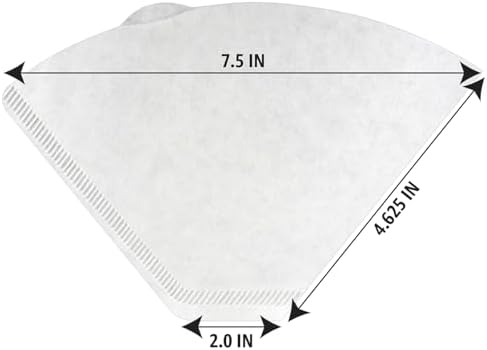 Amazon Basics Number 4 Cone Coffee Filters for 8-12 Cup Coffee Makers, White, 100 Count