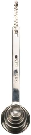 RSVP International Endurance Measuring Spoons, Round, Stainless Steel