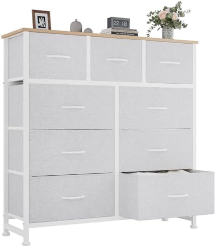 OLIXIS 9 Drawer Tall Dresser for Bedroom, Closet Organizers and Storage