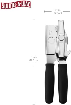 Swing-A-Way Portable Can Opener - White/Black, Set of 2