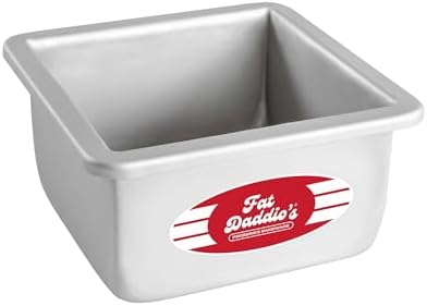 Fat Daddio's Anodized Aluminum Square Cake Pan, 5 x 3 Inch