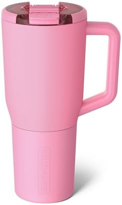 BrüMate Müv - 35oz 100% Leak Proof Insulated Coffee Mug with Handle & Lid - Stainless Steel Coffee Travel Mug - Double Walled Coffee Cup (Primrose)