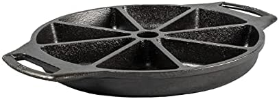 Lodge Pre-Seasoned Cast Iron Wedge Pan, 8 Wells, 11.69 Inches
