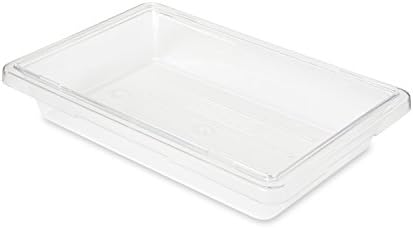 Rubbermaid Commercial Products Polycarbonate Food Storage Box/Tote, 2 Gallon, Clear, for Restaurant/Kitchen/Cafeteria