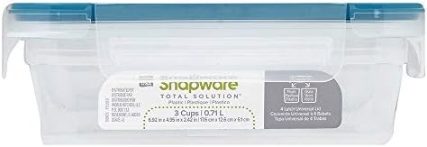 Snapware Total Solutions (3 Cup) Plastic Food Storage Containers Set, Airtight & Leakproof Locking BPA-Free Lids Tupperware, Freezer Dishwasher Microwave Safe (Pack of 10)