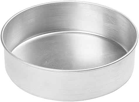 Winco 12" Red Heavy-Duty Round Aluminum Layer Cake Pan