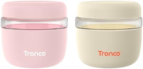 Tronco 24 oz Glass Food Storage & Lunch Bowl Containers with Airtight Lids
