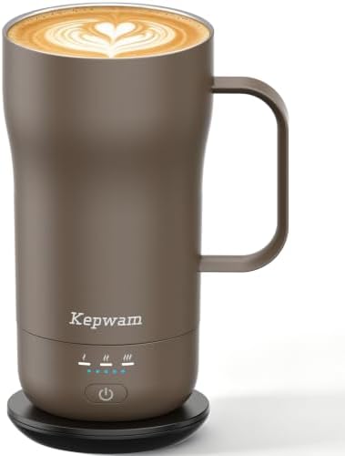 Kepwam Heated Coffee Mug T4, 16oz Smart Mug with Constant Temp Control