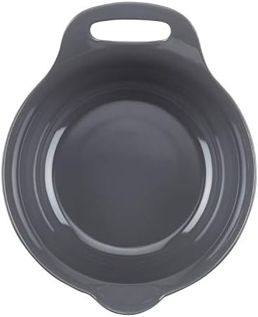 Rachael Ray Tools and Gadgets Nesting / Stackable Mixing Bowl Set with Pour Spouts and Handle - 2 and 3 Quarts, Red and Gray