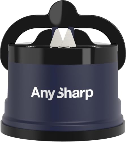 AnySharp – Editions – Easy to Use, Hands Free Knife Sharpener - Navy