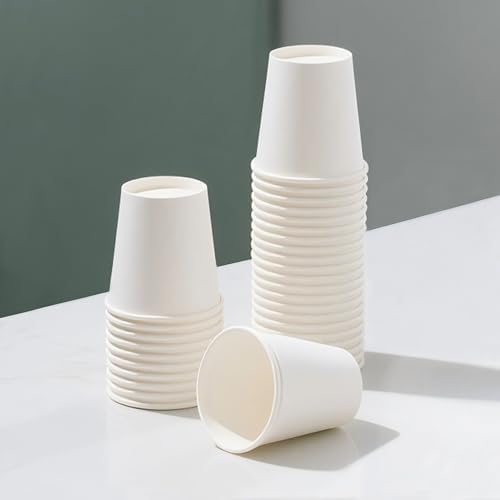 TashiBox 3 oz white paper bath cups, 200 count