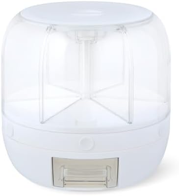 Rotating 6-Compartment Dry Food Dispenser