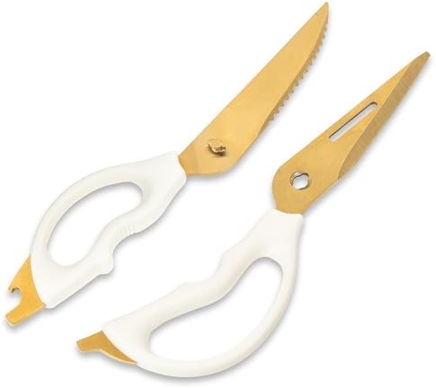 Abbott Collection Multi Purpose Kitchen Shears - Gold/Ivory